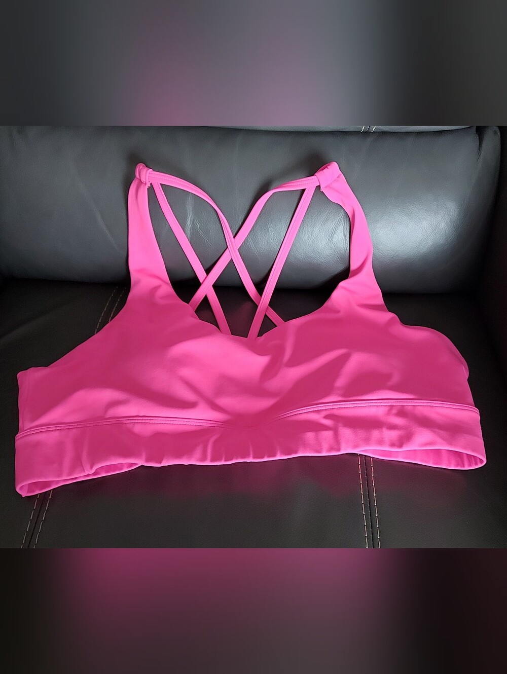 ZYIA Pink Strappy Back Sports Bra
